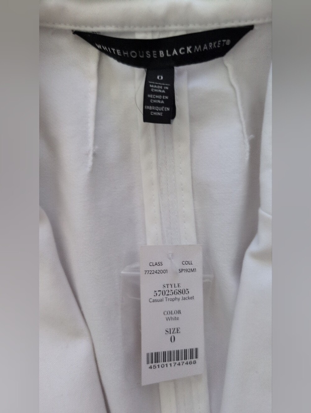 White House Black Market Women's Double Breasted Casual Trophy Jacket - Picture 4 of 9
